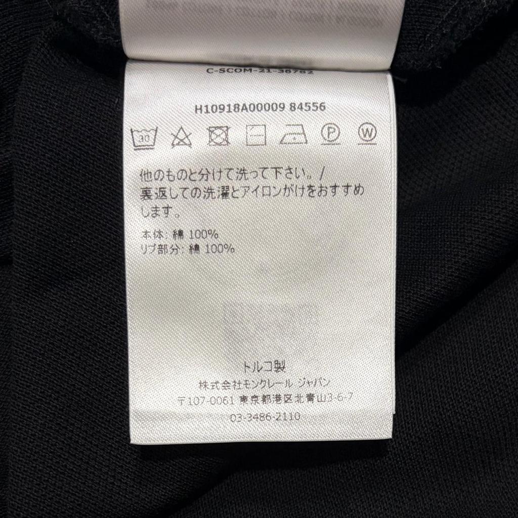 Used MONCLERPolo shirt black mens