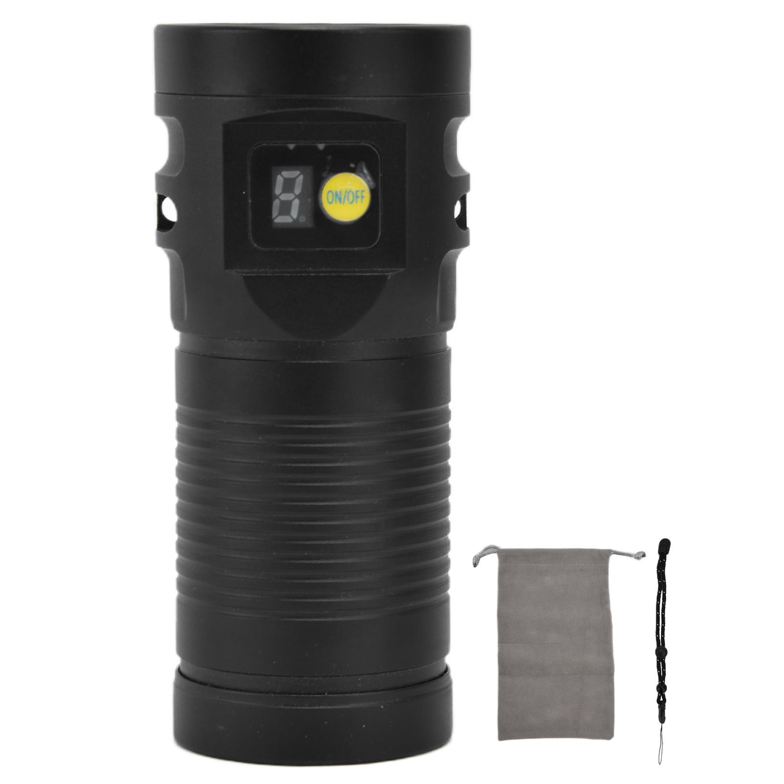 

Самый яркий светодиодный фонарик 8 режимов Тип C 9000 мАч водонепроницаемый многофункциональный уличный фонарь для чёрный