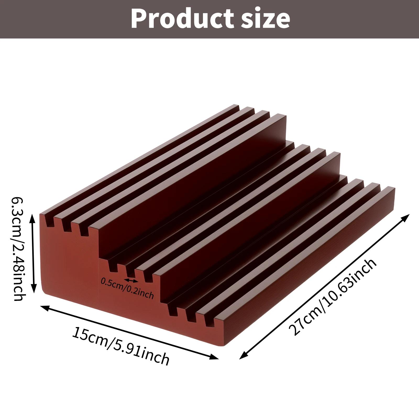 

Трирівнева підставка для монет Дерев яна полиця для колекційних монет Настільна полиця для зберігання значків, медалей, автомобільних емблем Органайзер для домашнього декору