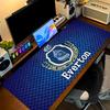 Everton FC Druck Kissen Rutschfest Laptop Tablet Großes Mauspadd XXL Matte Mini-PC Spielmatte Mit Verriegeltem Rand