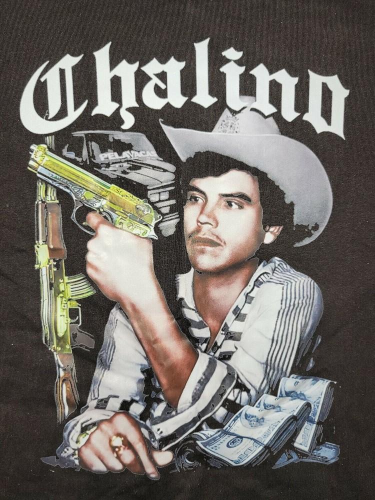 Chalino Sanchez - Черная с ретро-артом Классическая черная унисекс S-5XL Унисекс футболка XXXXL