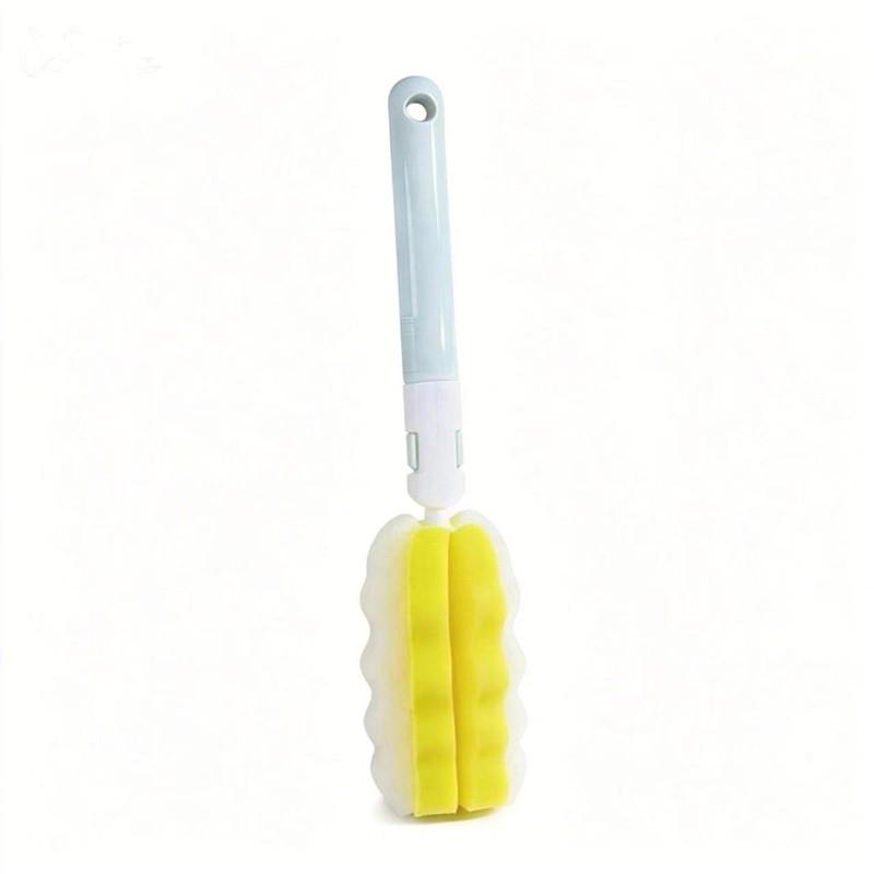 Detachable Baby Bottle & Glass Cleaning Brush with Sponge Head