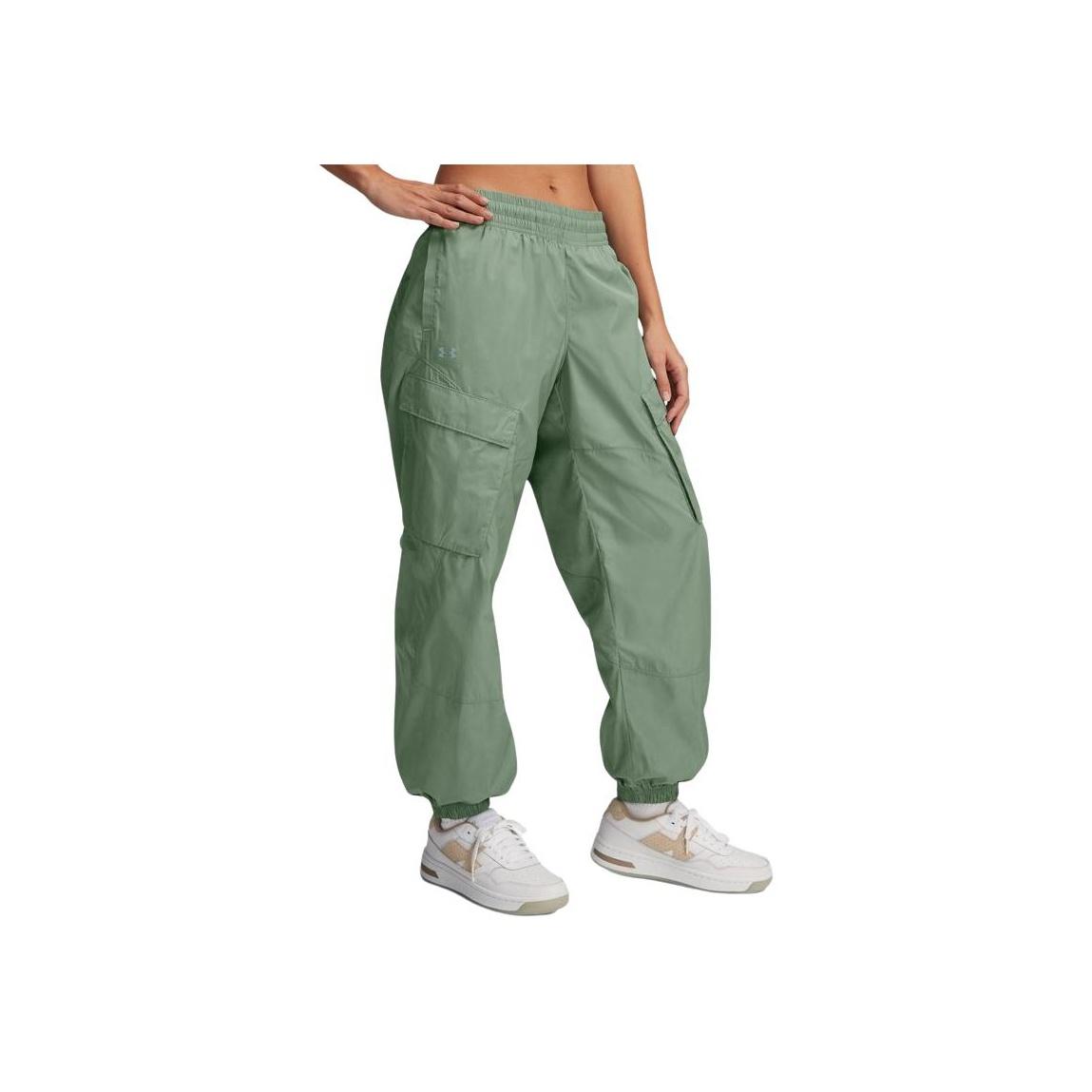 

Under Armour Unstoppable SS25 Fashionable Skin-Friendly Versatile Cargo Pants Women bottoms Lime-Green 1389672-348 M