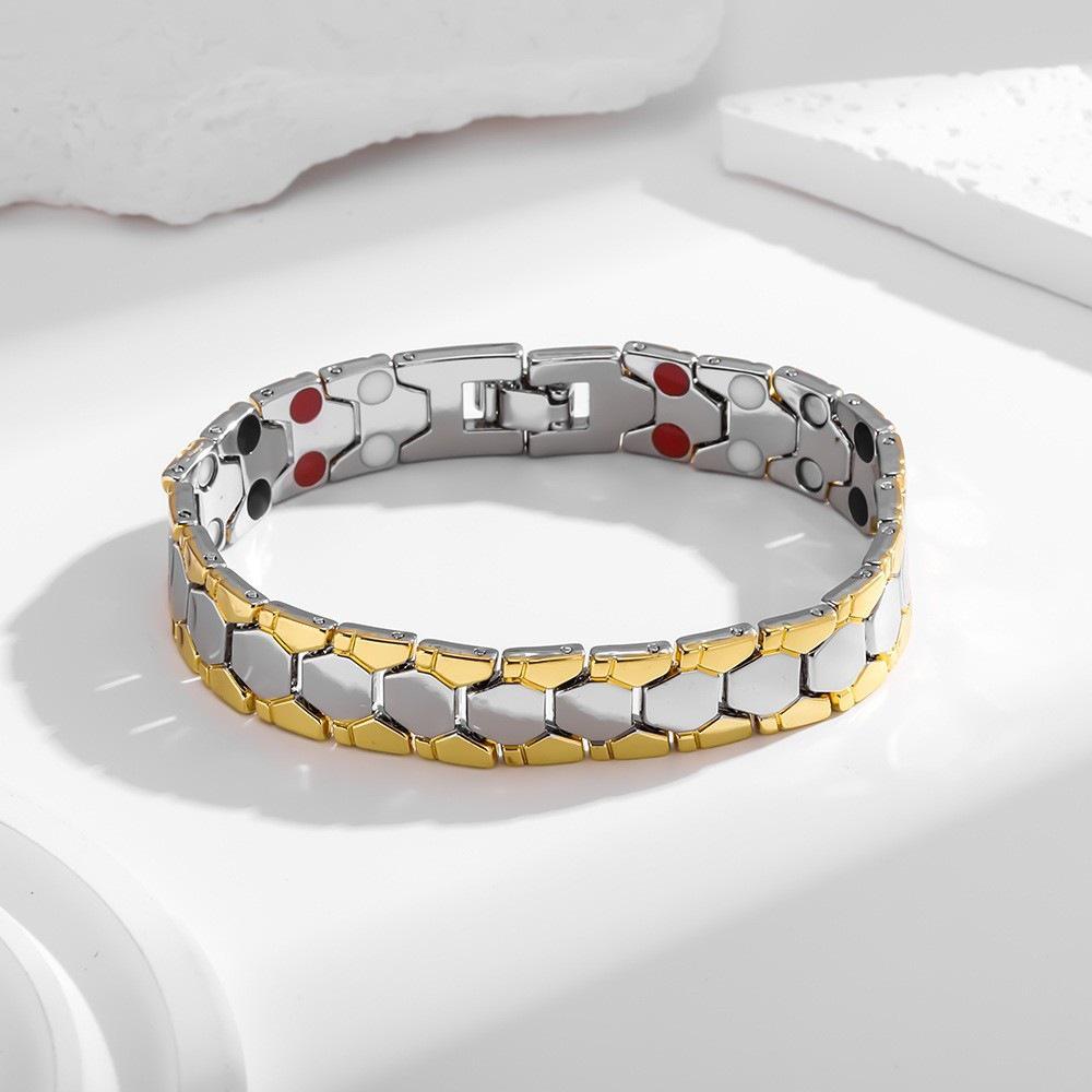Temu Detachable Magnetic Couple Bracelet - European & American Style