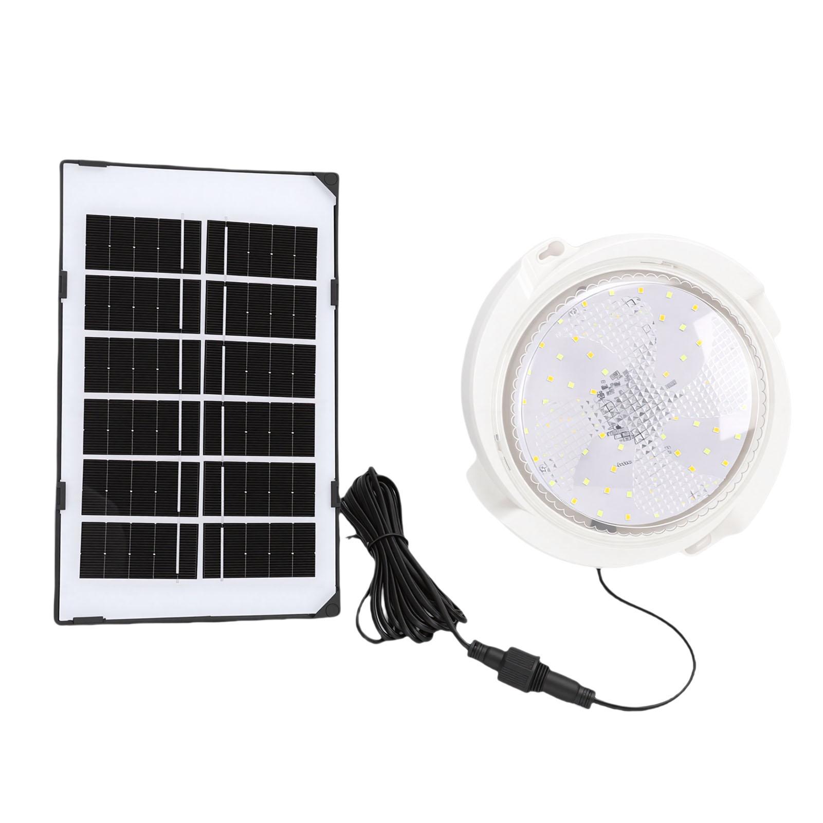 

Solar Ceiling Light IP67 Water Proof High Brightness Remote Control 3 Colors LED Solar Shed Light for Indoor Outdoor Type 1