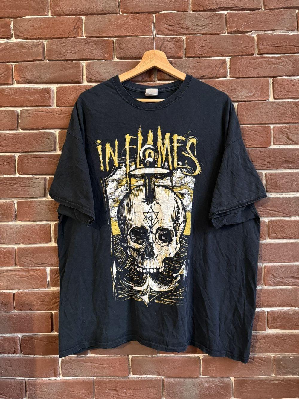 IN FLAMES metal band unisex black short sleeve tee QT6595 S