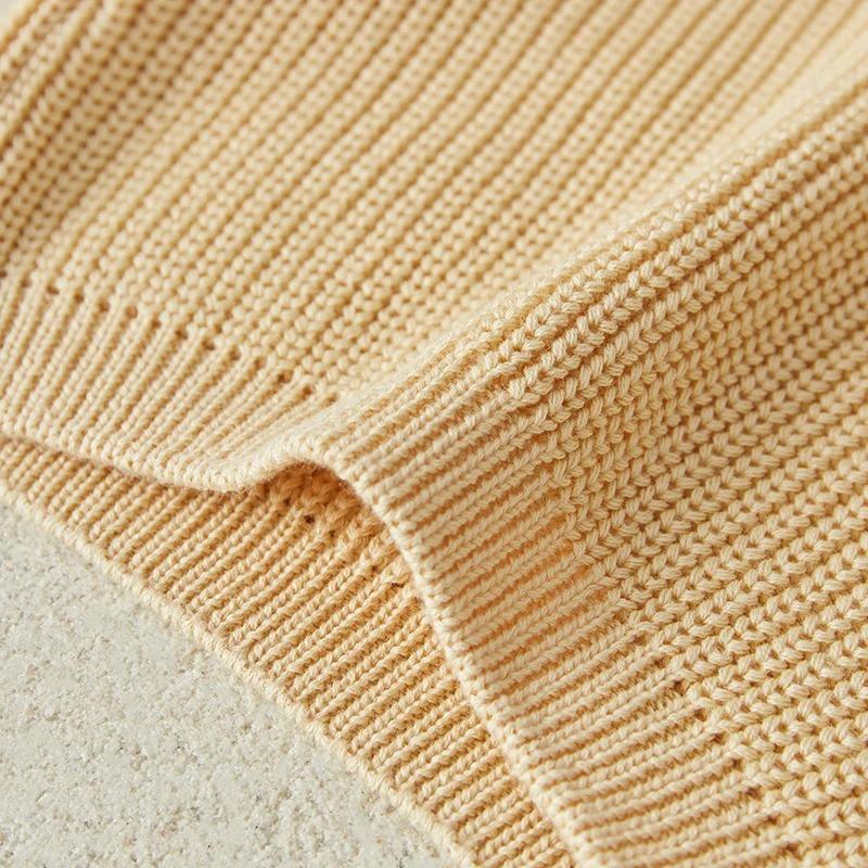 Newborn Baby Girl Boy Knitted Long Sleeve Autumn Winter Sweater Solid Loose Pullover Casual Kids Clothes
