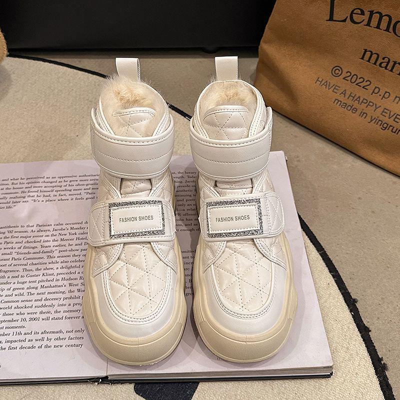 

Харбинские женские зимние 2025 года сноубутсы на флисовой подкладке: Толстые, теплые ботильоны для защиты от холода до -40°C. 37