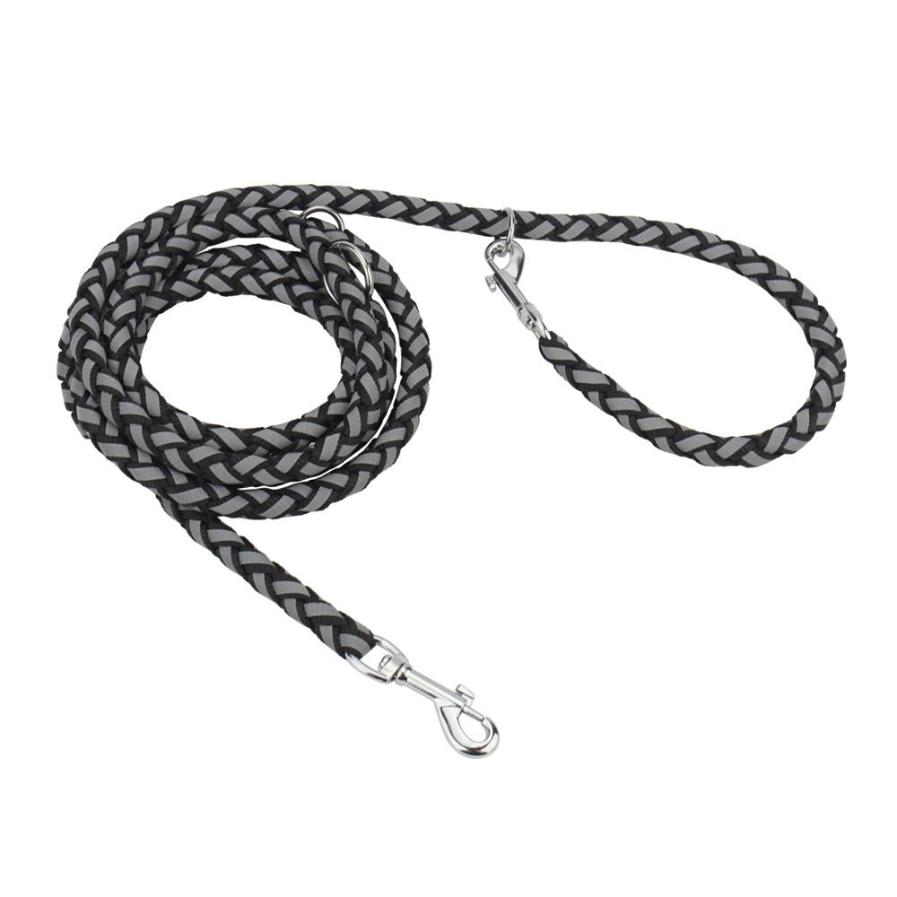 Multi-functional Double Buckle Reflective Dog Leash Double-ended Long Rope Dog Leashes Outdoor Training Run