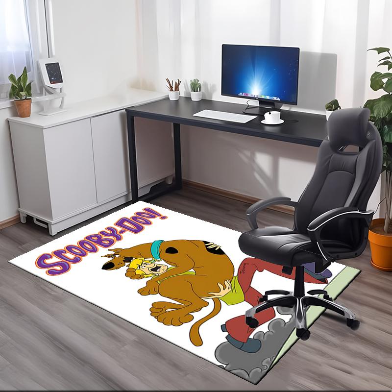 Scooby-Doo Printed Carpetrugfor Office Chair Living Room Bedroom Kitchen Room Decor Gifts