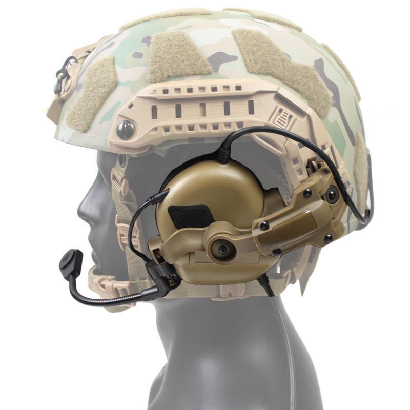 C5 Tactical Noise Reduction Headset with Helmet Rail Mount & PTT Integration.