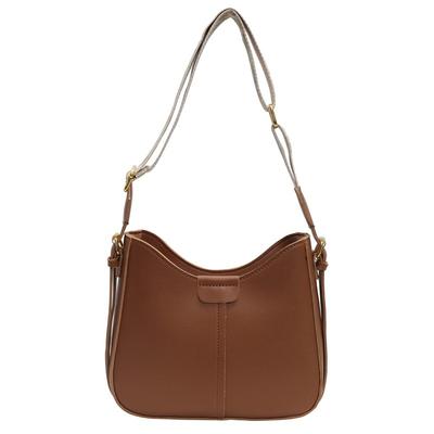 Wide Shoulder Strap Retro Bucket Bag Women's  New Korean Version Niche Messenger Bag Popular Commuter Shoulder Bag This Year