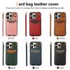 Vertical Cards Solt Ring Holder Leather Wallet Case For iPhone 15 16 Pro Max 14 Plus 13 12 11 XS XR SE2022 Stand Strap Bag Cover