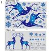 1 Pcs New Year Christmas Window Glass Sticker Elk Snowflake Wall Stickers Xmas Decorations For Home Kids Room Christmas Decals