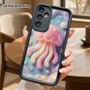 Phone Case: 2D Flat, Suitable for Samsung Galaxy A34 A35 M05 M06 S20 S22 S21 FE Plus 5G Protective Case, Pink Jellyfish, Perfect Christmas and Hallowe