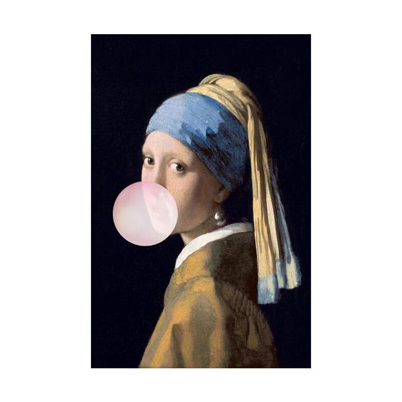 

Девушка с жемчужной сережкой, известные художественные картины на холсте, репродукции, девушка с воздушным шаром, картины на холсте, украшение стены 50x70cm