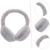 Plush Wireless Headphones, Warm Folding and Portable Computer Fuzzy Headset Women, 5.0 Wireless Earpiece for Autumn and Winter Sport Running