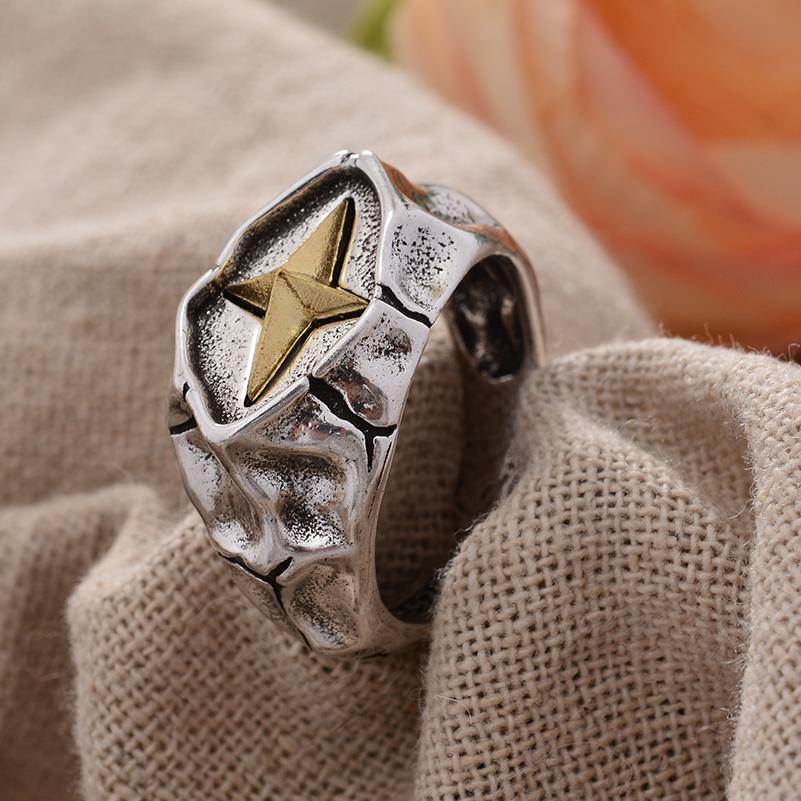 Original Design Retro Cross Star Thai Silver Unisex Rings Body  For Women Men New Year Gifts No Fade Cheap