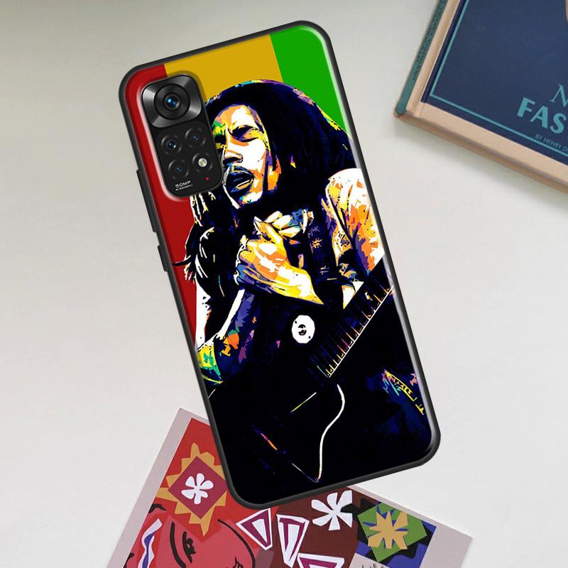 Bob Marley Case For Xiaomi Redmi Note 14 Pro 13 12 11 9 10 15 Pro Plus Redmi 15 C 14C 13C 10C 12C Cover