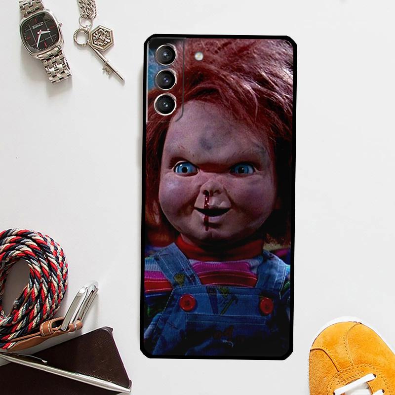 Chucky Doll Horror Movie Case For Samsung Galaxy S25 S24 Ultra S20 S21 S22 S23 Plus S9 S10 S24 FE S25 FE Cover Coque