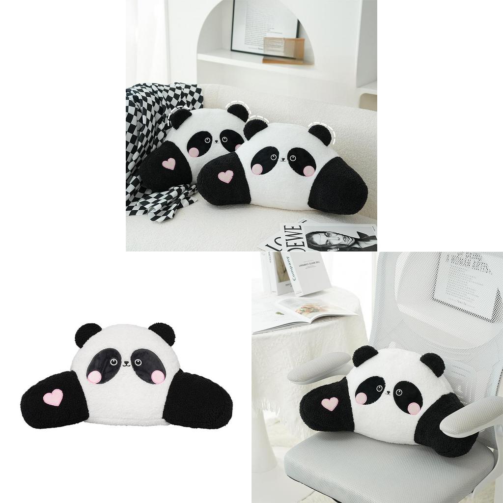 Cute Panda Plush Cushion With Embroidered Animal Design For Living Room Comfort