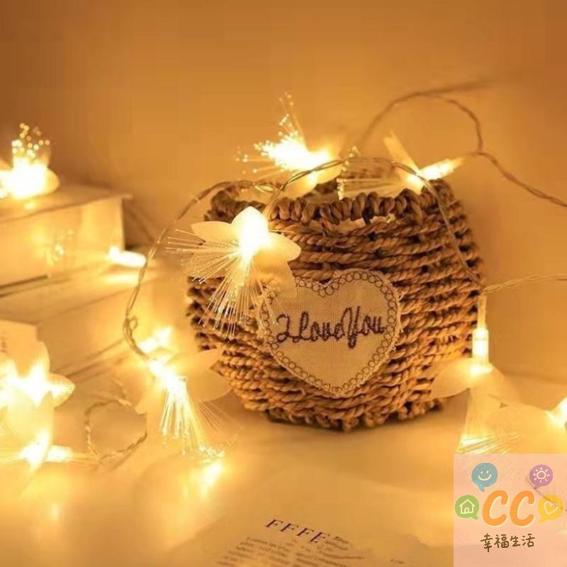 1.5M LED Fiber Optic Fairy Light Battery-operated Garland Christmas Decoration Party New Year's Decor Artificial Flowers Festoon