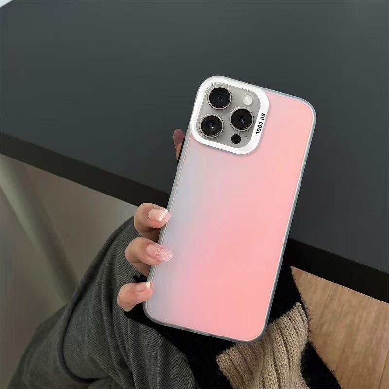 New Laser Colorful Silver Shell Suitable for Apple 16 15 14pro Mobile Phone Case 15promax13 12 11X