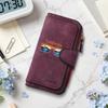 California Surfing Printed Long Wallet Fashion Casual Card Holder Portable Slim Purse for Daily Use
