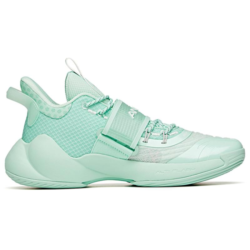 Anta Water Flower 3 Cushioning Anti-Slip Wear-Resistant Breathability Low-Top Basketball Shoes Lime Soda Sneakers 112121604S-4