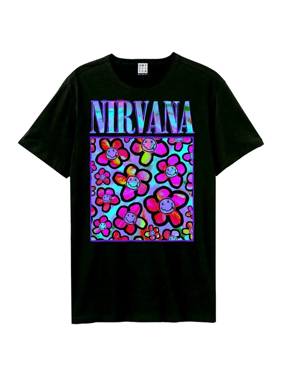 

Men s Nirvana Graphic T-Shirt, 100% Cotton Crew Neck Short Sleeve Tee, Casual Summer Top for Daily Wear and Gift S