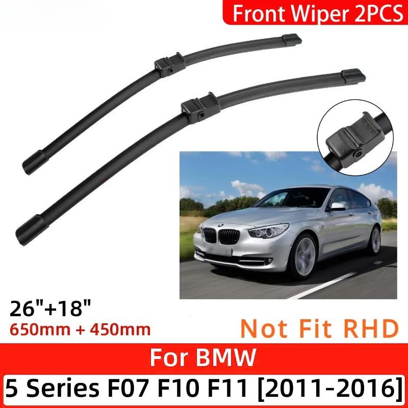 2pcs For Bmw 5 Series F07 F10 F11 2011-2016 26"+18" Front Windshield Wiper Blades Brushes 520i 523i 528i 530i 535i 550i 518d 520d