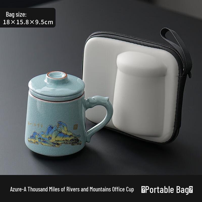 

Shangqi Ru Kiln Ceramic Teacup Set - Encounter Series