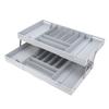 Drawer Foldable Organizer Tray Multifunctional Space Saving Multi Level Expandable Desk Organizer