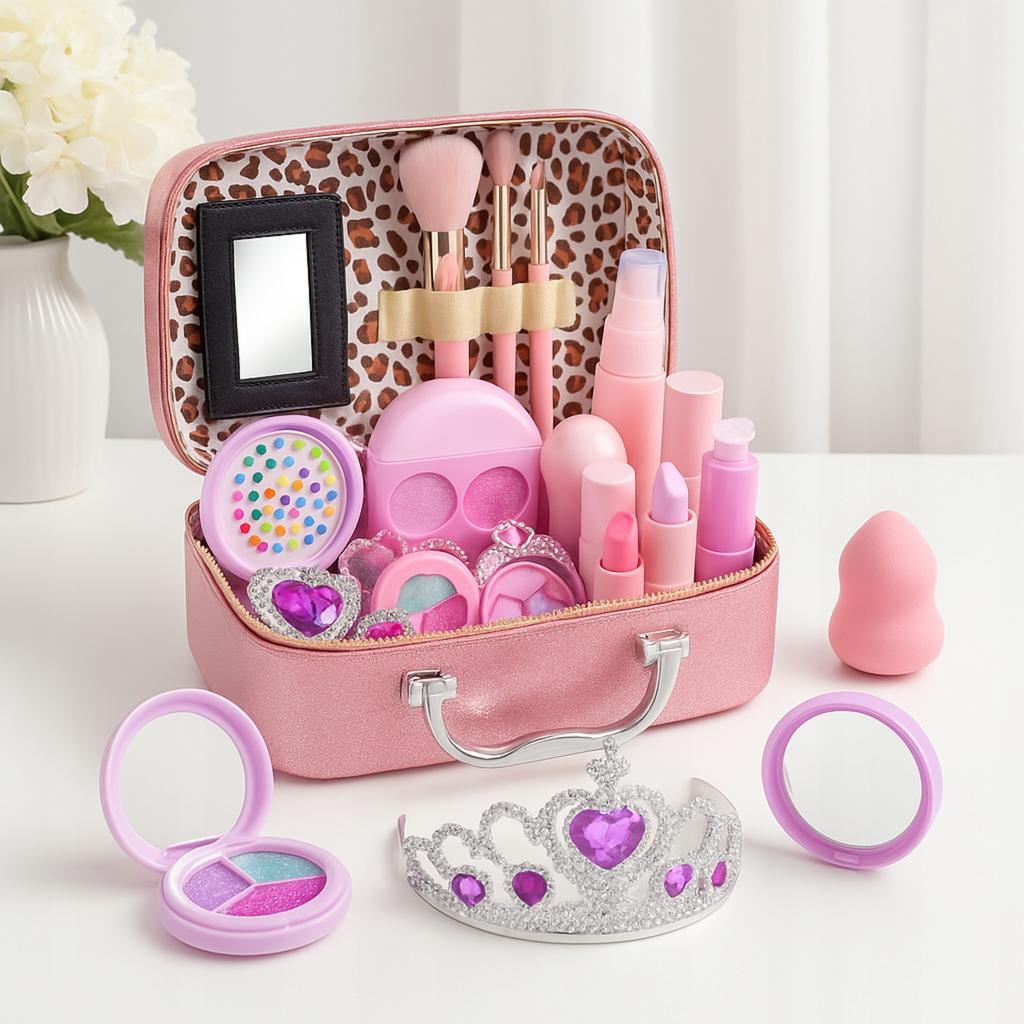 Nail Makeup Set Cosmetic Bag Case Cosmetics Makeup For Children