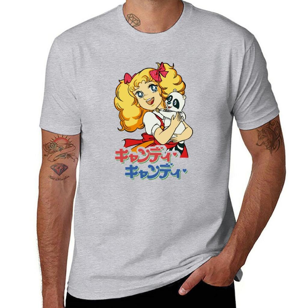 Candy Candy TShirt vintage quick drying mens t shirts pack