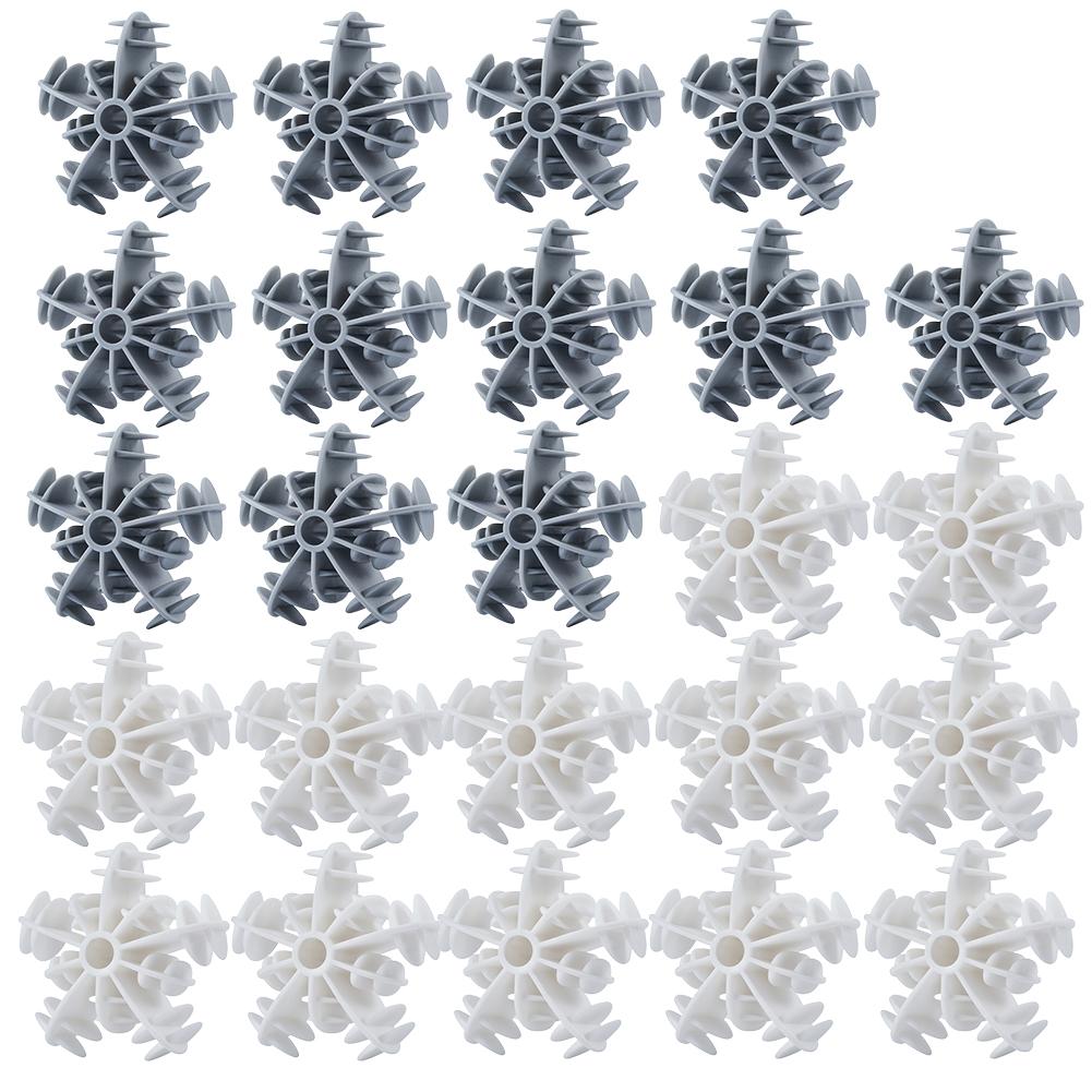 

12/24 PCS Snowflake Laundry Ball Kit Anti-Winding Cleaning Clothes Lint Remover Clothes Cleaning Ball for Home Clothing Cleaning
