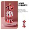 2/4pcs Plastic Christmas Ornaments Small Cartoon Red Pendants For Tree Decor Xmas Hanging Decoration Party Wedding Home Bar Shop
