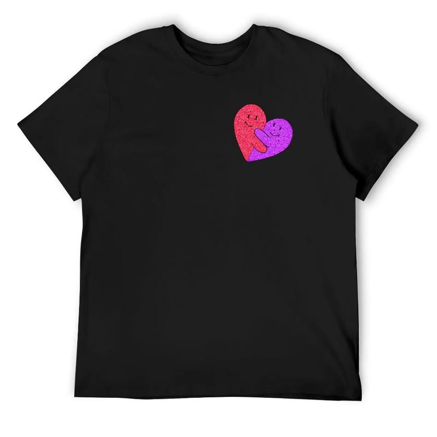 Heart T-Shirt tees anime stuff mens clothing S
