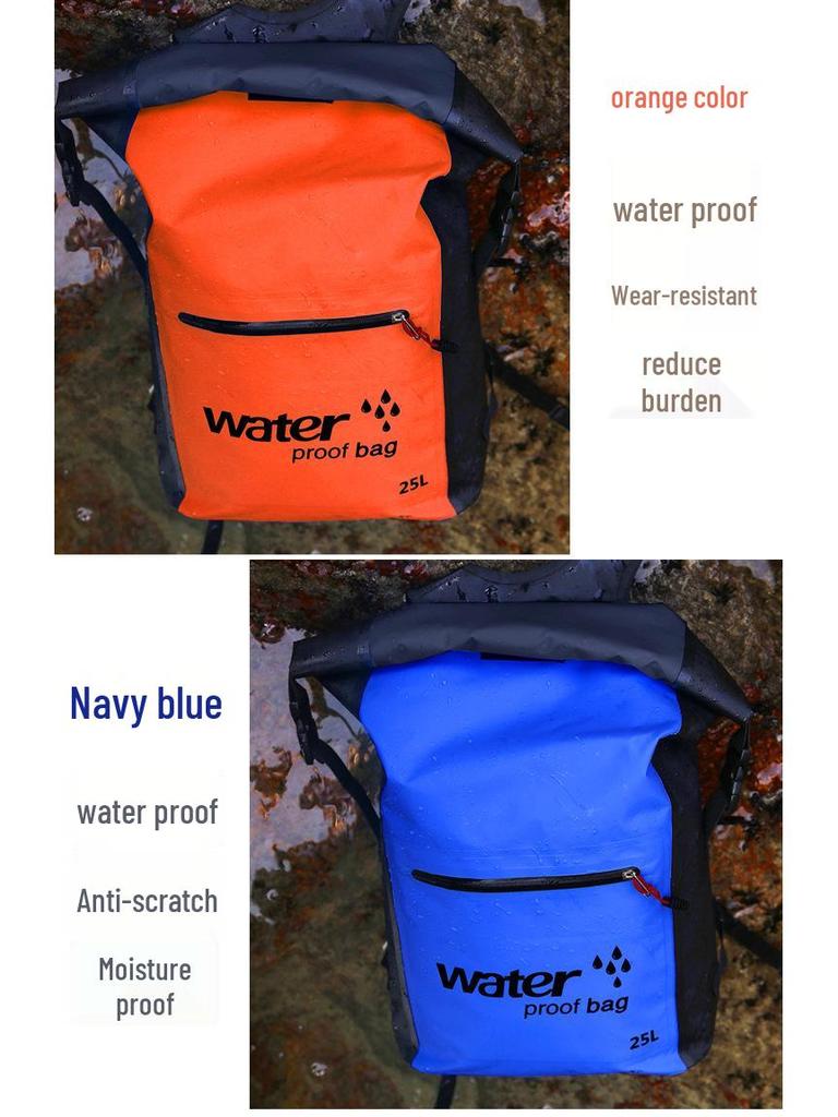 Outdoor Waterproof Multipurpose Backpack for Rafting, Mountaineering, and Swimming with Folding Water Bladder