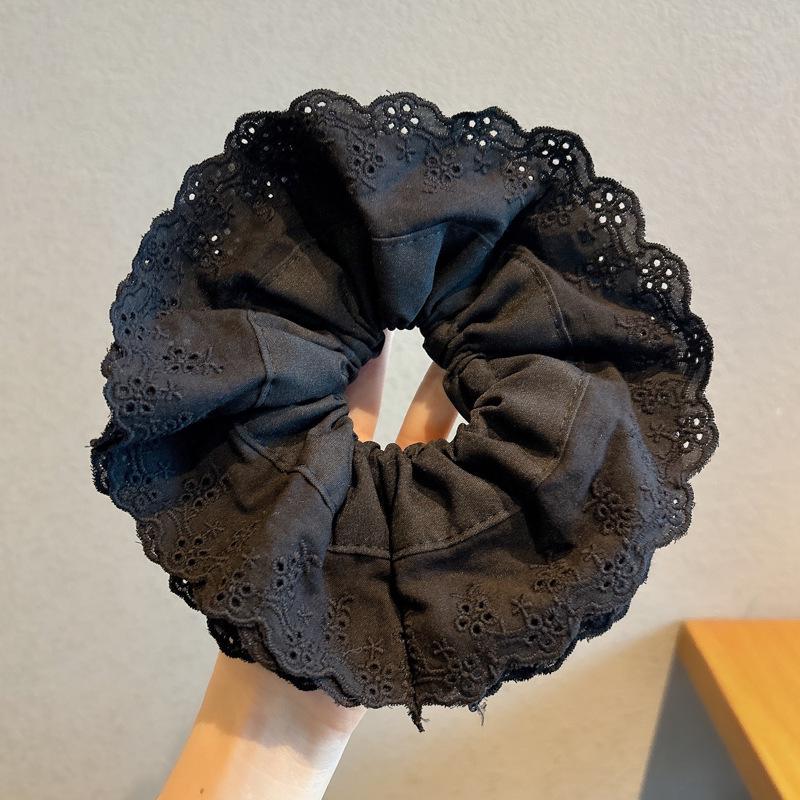 Luxury Sleep Pillow & Extra-Large Satin Hair Ring - Gentle On Hair, Perfect for Buns, Elastic Band Style