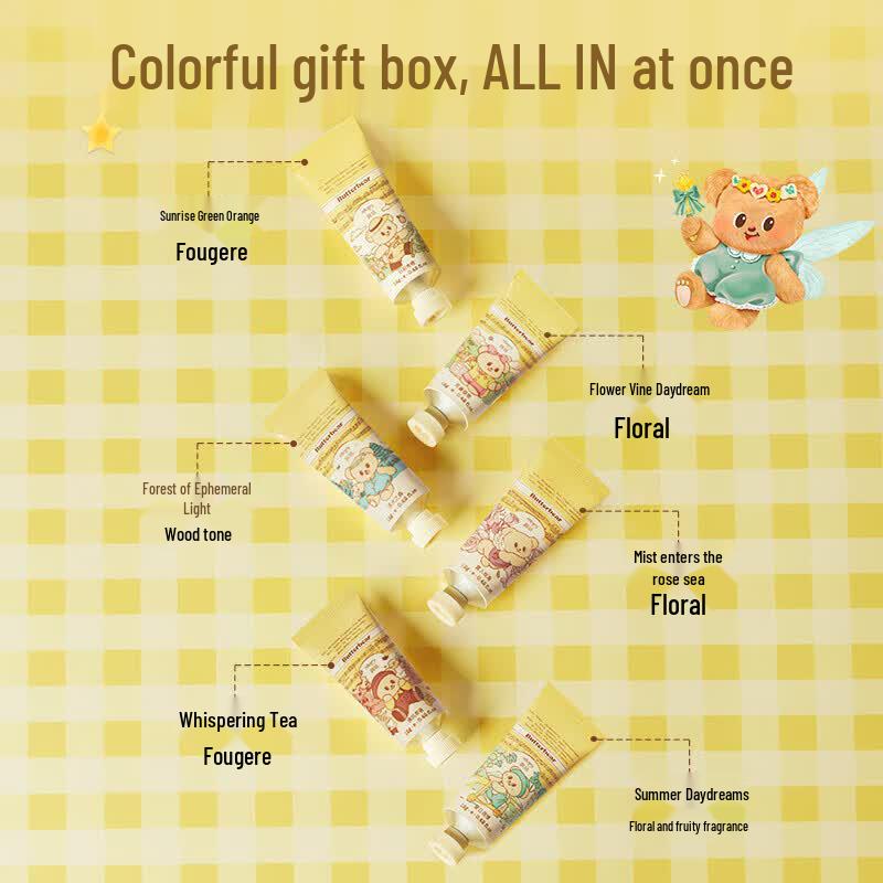 Roopy Butter Bear Refreshing Hand Cream Set