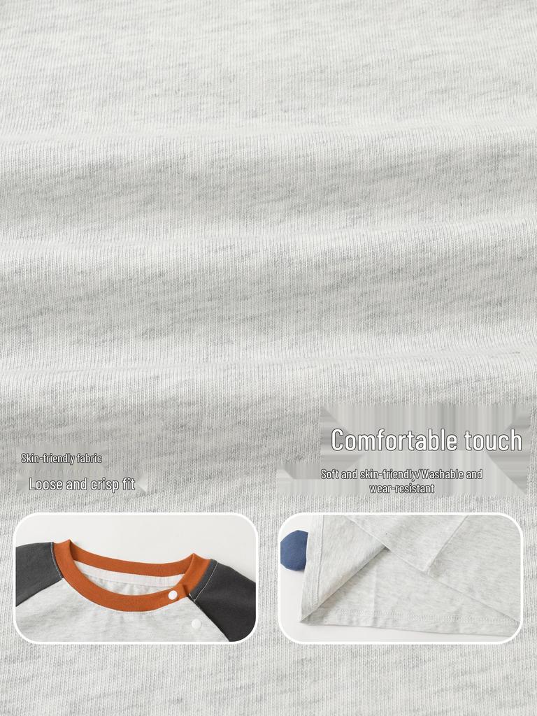 Kaka Panda Pojkar och Flickor Långärmad Vår T-shirt - Trendig Baby Casual Lager på Lager Topp