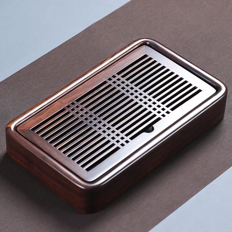 MULTIPOTENT Black Ebony Mortise & Tenon Water Storage Tea Tray
