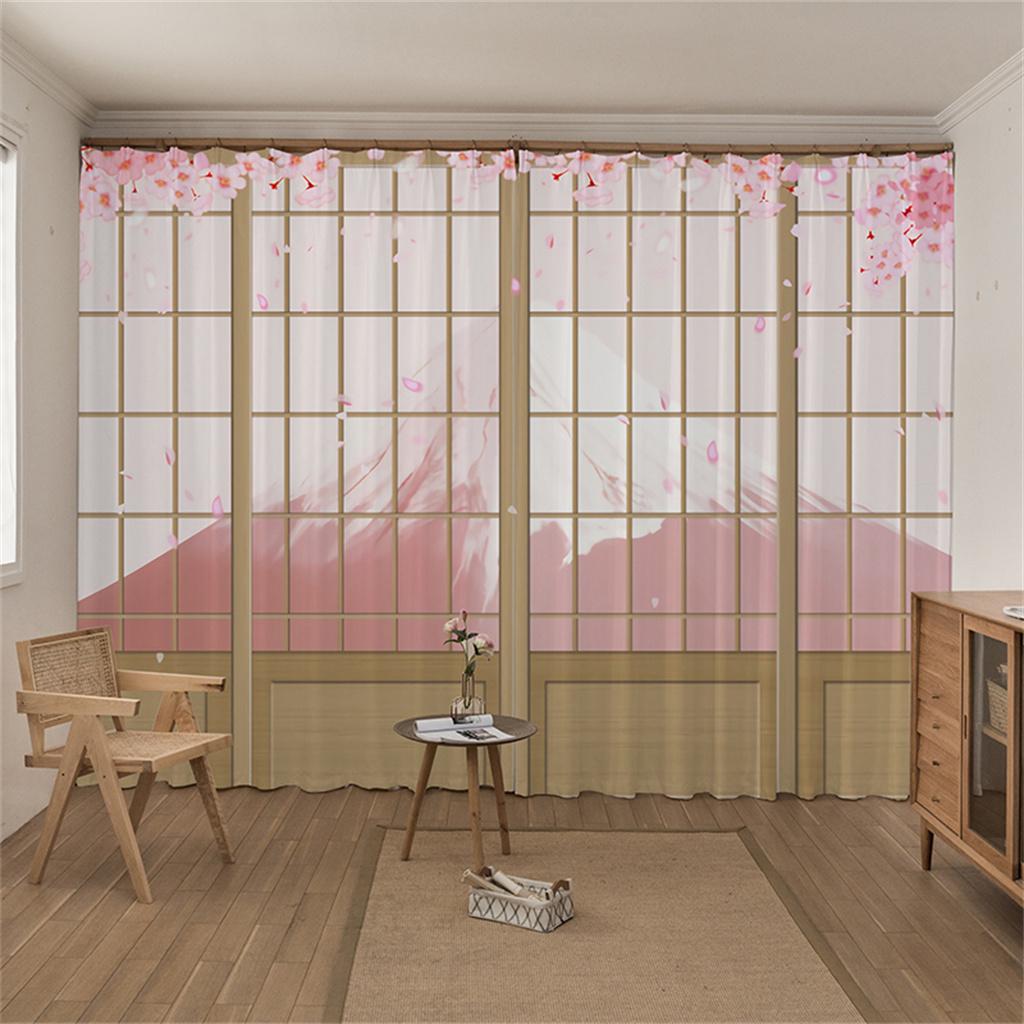 Custom Mount Fuji Landscape 3D Digital Printed Blackout Window Curtains For Living Room Bedroom Kitchen Decor Drapes Wholesale