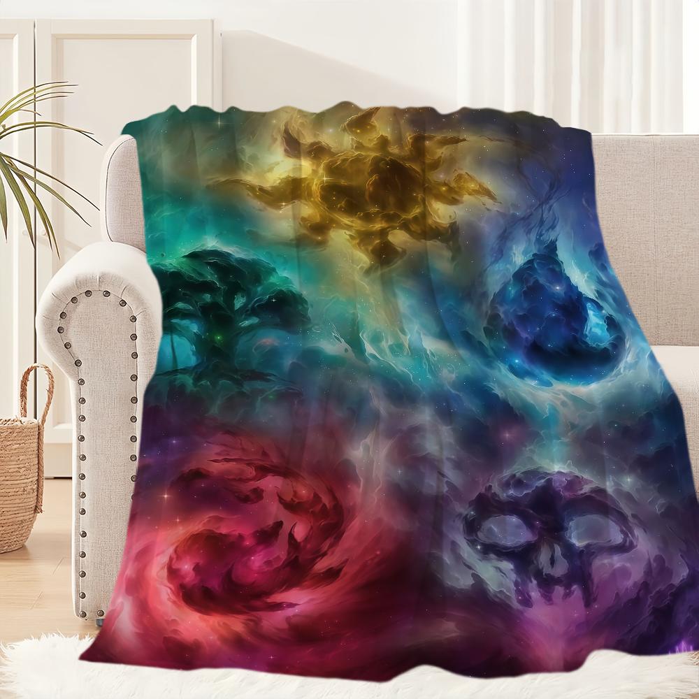 

Game M-Magic The G-Gathering Blanket Blanket for Couch Sofa Travel Home Picni Flannel Blanket birthday gift Warm Comfortable 30x40in