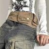 Cotton Hip-hop Belt Zinc Zinc Alloy Belts Pockets Waist Bag Grunge Bum Belt  Streetwear
