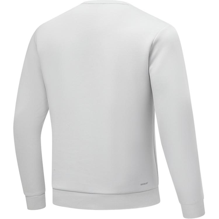 Li-Ning Comfortable Simple Letter Round Neck Pullover Sweatshirt Men Sweatshirt Stone-Gray AWDTA69-5