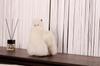 INJOI Plush Alpaca, Soft and Fluffy, Handmade, Rare, Natural Alpaca Fur, Perfect Gift for Anniversaries and Special Occasions (30cm, White, A1007)