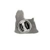 Yorkshire Terrier, Yorkie  - Silver-plated dog brooch, elegant pin, jacket lapel decoration by Art-Dog brand