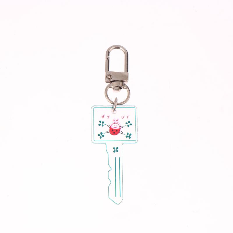 Harajuku Style Forest Animal Keychain Ins Trendy Acrylic Keyring Creative Key Holder Bag Pendant Couple Gifts